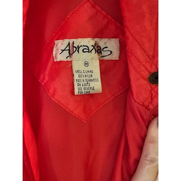 Abraxas sz medium neon bright pink windbreaker jumpsuit vintage 80's - Picture 4 of 4